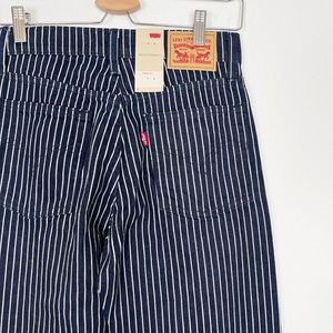 NWT Levi's Wedgie Straight Pin Striped Jeans